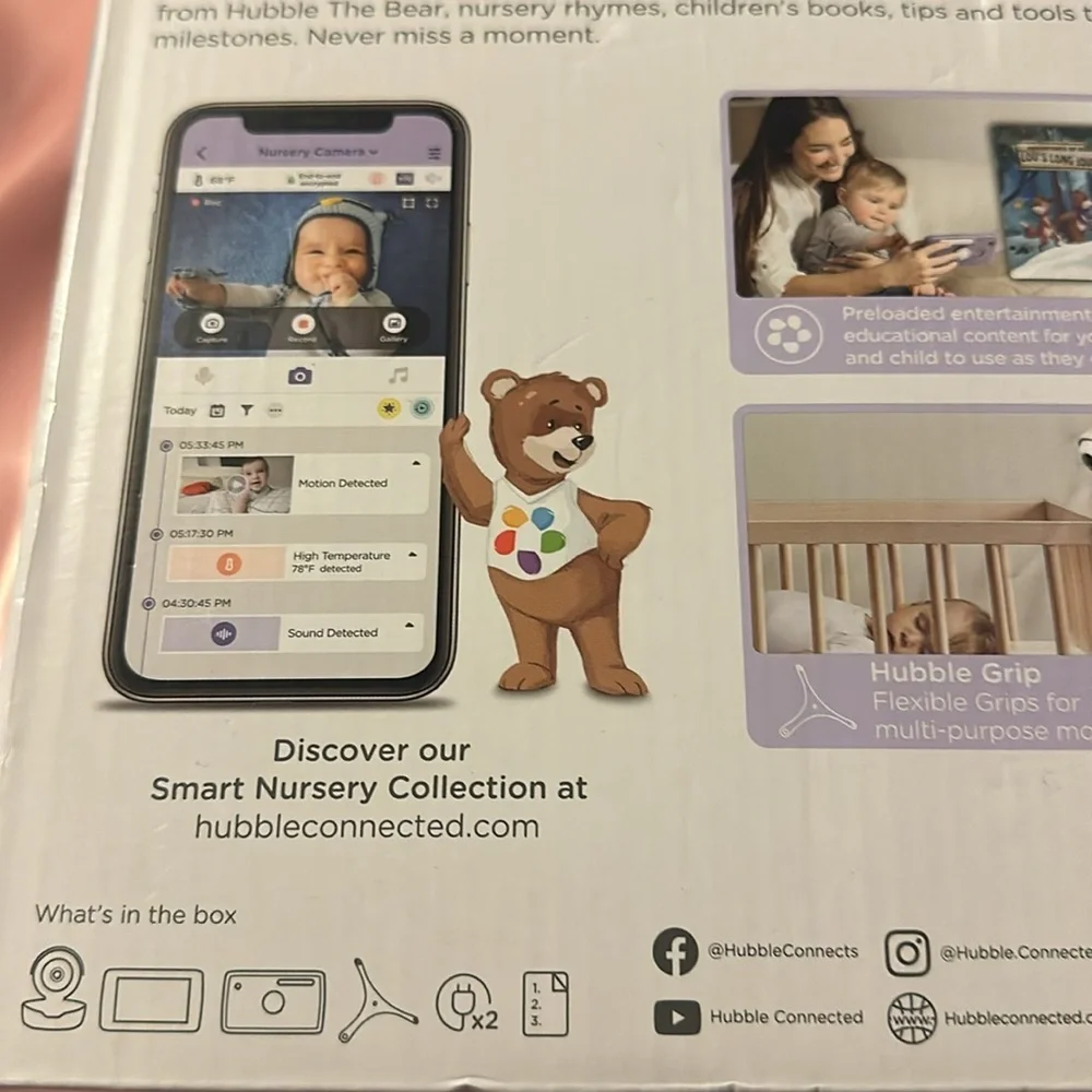 Hubble connected - Nursery Pal Premium - Baby Monitor system
